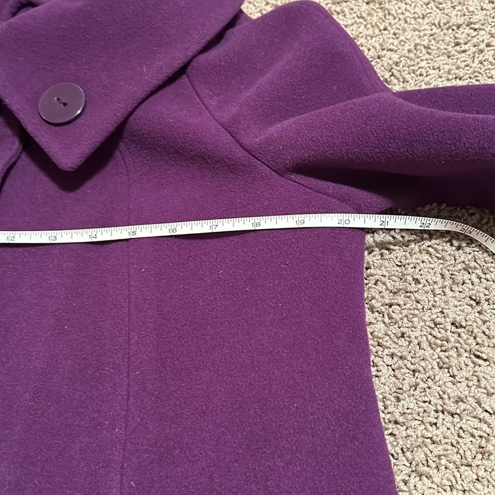 Chadwicks eggplant colored Pea Coat - Picture 5 of 8